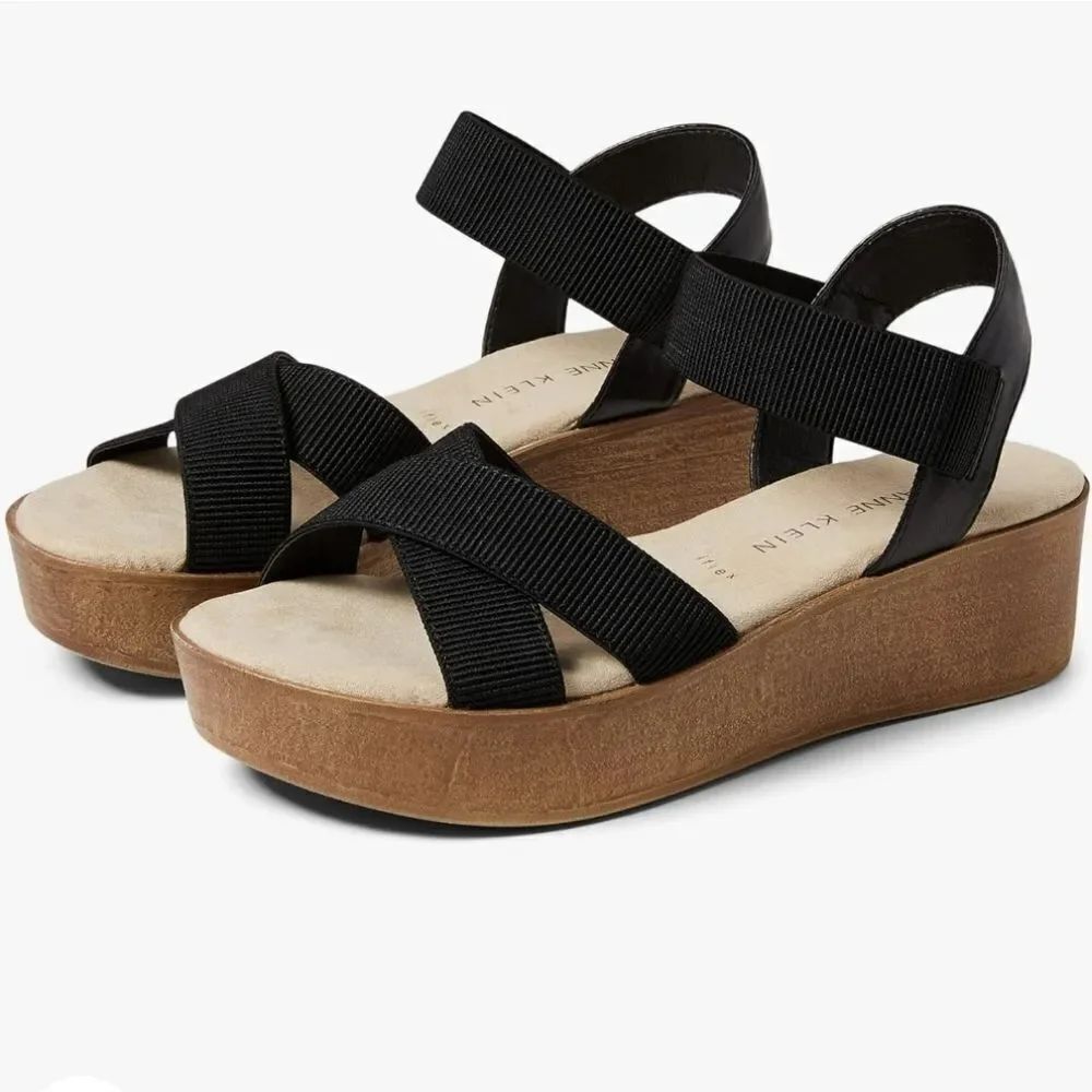BRAND NEW ANNE KLEIN XANDRA WOMEN"S WEDGE STYLE SANDAL